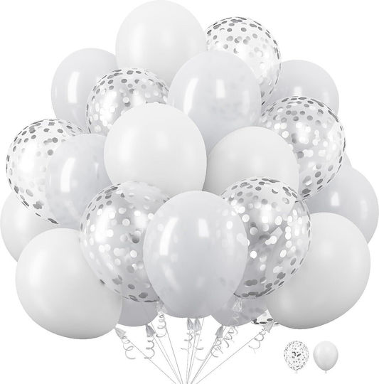 Set 10 Luftballons Latex Weiße 30cm