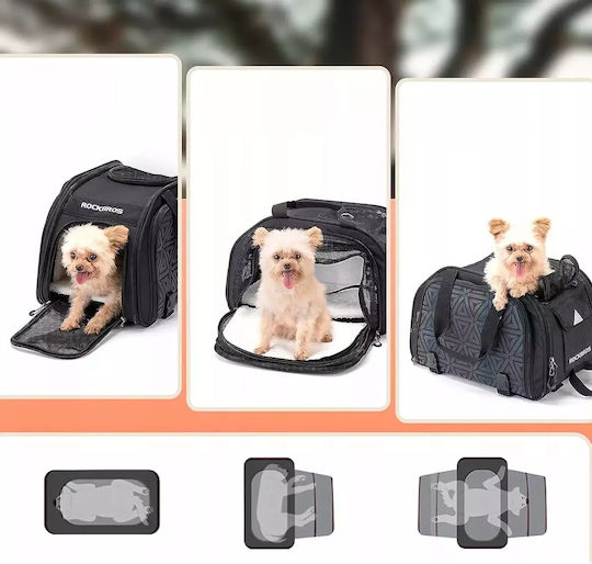 Rockbros Tasche für Hunde / Katzen bis 10kg Schwarz