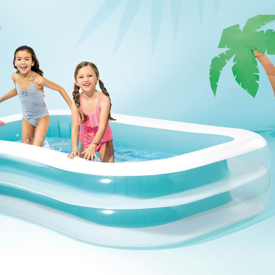 Intex Kinder Pool PVC Aufblasbar 262x175x56cm Weiß