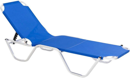 Polihome Strandliegen Blau 188x59x30cm. 1Stück