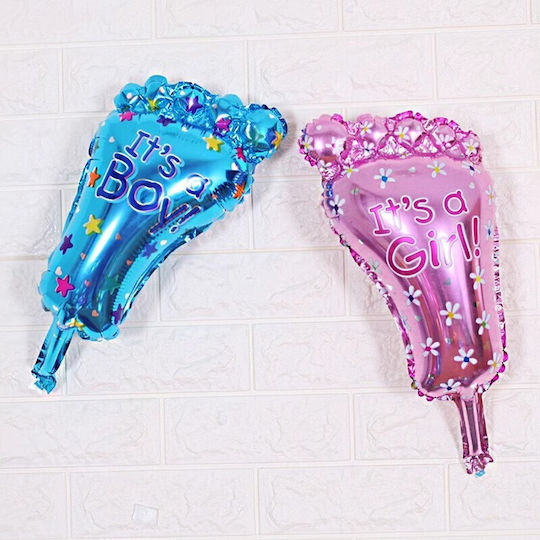 Set of 3 Balloons Foil Blue Jumbo Hearts 79cm
