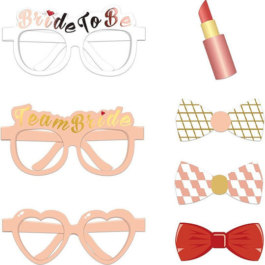 Set 23 Partyzubehör Flippy Fotostand-Requisiten Junggesellinnenabschied Thema Pink
