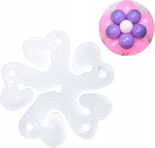 Balloon Holder Flippy Flower Shape Single Layer 6 Balloons 6x6cm 2.7g