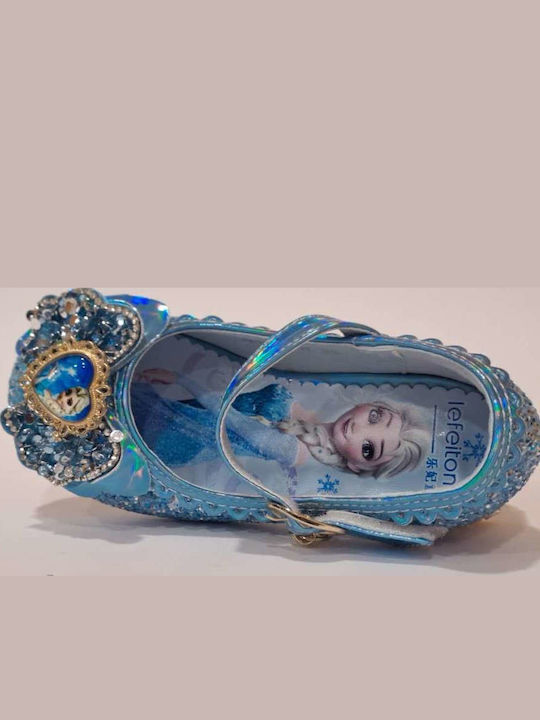 Kids Ballerinas with Adjustable Metal Clasp Blue