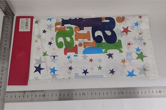 Rechteckige Party-Tischdecke Flippy Happy Birthday Collection 180 x 108 cm Pe Kunststoff Wasserdicht Mehrfarbig