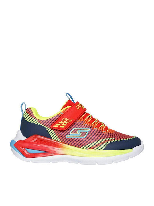 Kids Sneakers with Scratch & Lights Red