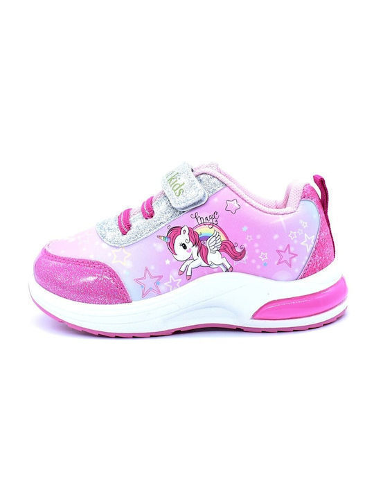 Kids Sneakers with Scratch Pink
