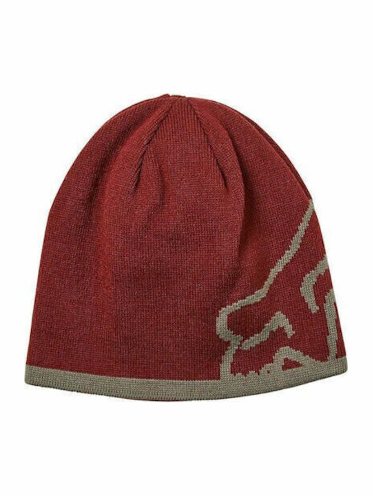 Streamline Beanie Unisex Beanie Knitted in Burgundy color