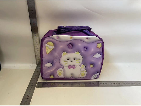 Schulische Isothermische Hand-Lunch-Tasche Lila 19 x 13 x 23cm