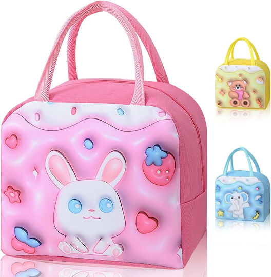 Schulische Isothermische Hand-Lunch-Tasche Rosa 19 x 13 x 23cm