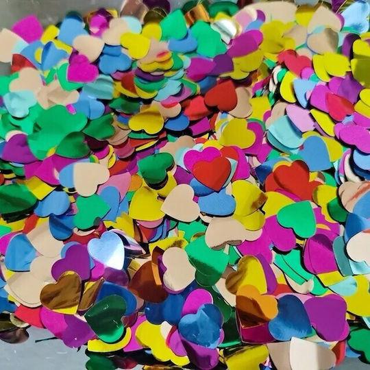 Tub Confetti Flippy Party Popper 20x5 Cm Aluminiu Confetti Inimă Multicolor