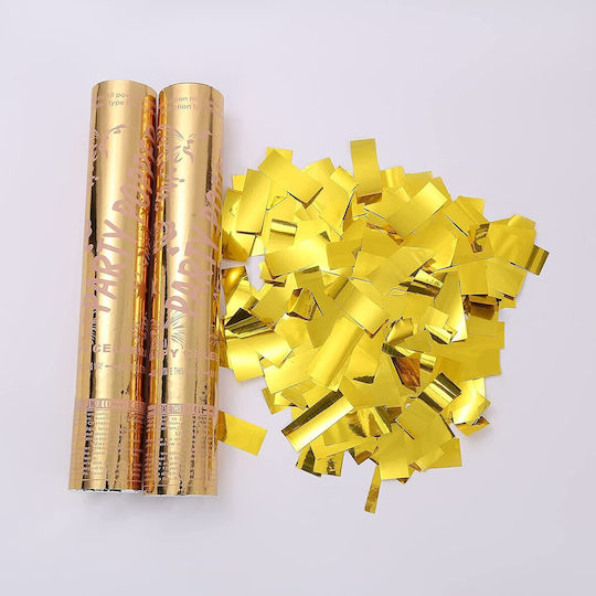 Tub Confetti Flippy Party Popper 30x5 Cm Confetti Lucioase Ignifuge Răsucire Pentru Eliberare Aurii