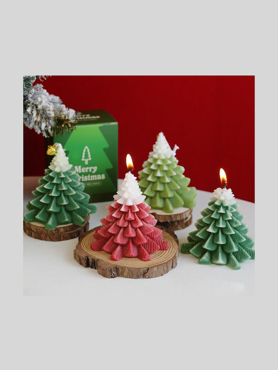The translated Liquid template in German language: Weihnachtskerzen & Kerzenständer Kerze Grün 8x7cm.