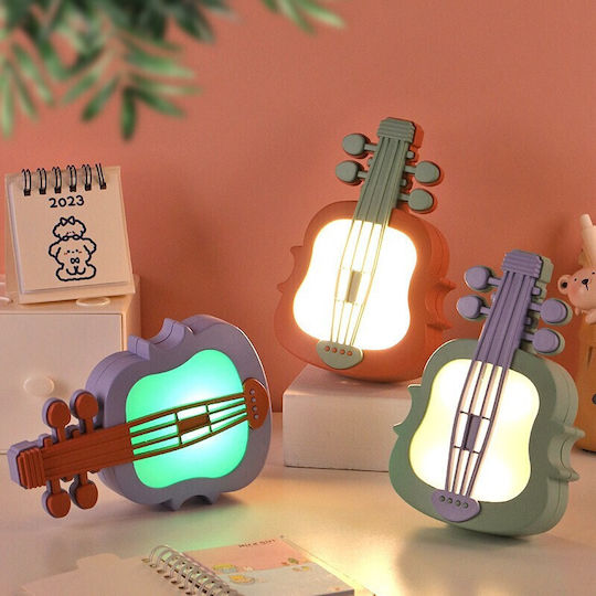 Led Kids Decorative Lamp Green 9.9x5x14.3εκ.