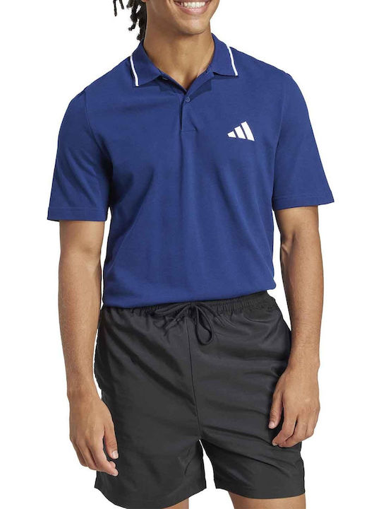 Essentials Pique Polo Athletic T-Shirt Blue