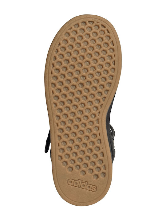 Grand Court Kids Sneakers High with Scratch Black