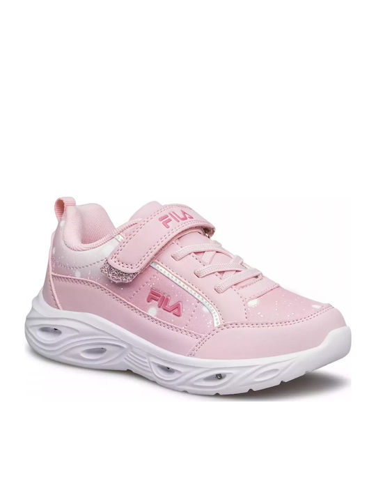 Memory Flash Gordon Παιδικά Sneakers με Σκρατς & Φωτάκια Ροζ