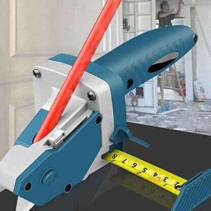 Unealtă Manuală Diy Flippy Cuțite Pentru Tăierea Hârtiei Măsură Încorporată Bandă Tăiere Gips Carton 23x7 Cm Albastru