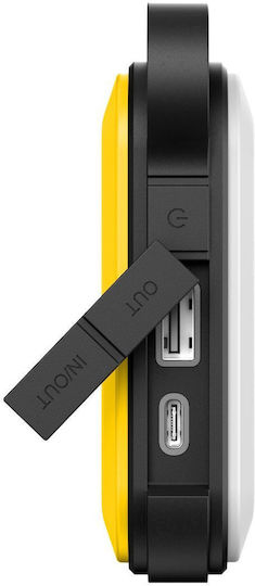 Tactical Badass Power Bank 10050mAh με Θύρα USB-A και Θύρα USB-C Κίτρινο