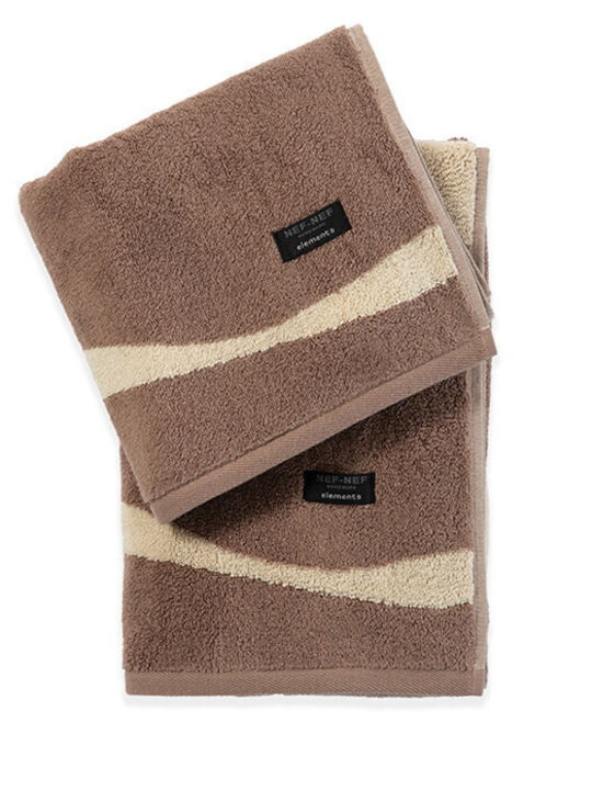 Nef-Nef Homeware Πετσέτα Σώματος Viper 70x140εκ. Brown Βάρους 550gr/m²