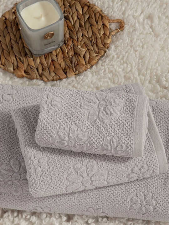 Nef-Nef Homeware Кърпа за ръце Margot 30x50см. Сив Тегло 550гр/кв.м