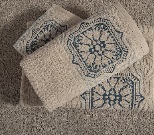 Nef-Nef Homeware Кърпа за лице Demand 50x90см. Ecru Тегло 550гр/кв.м