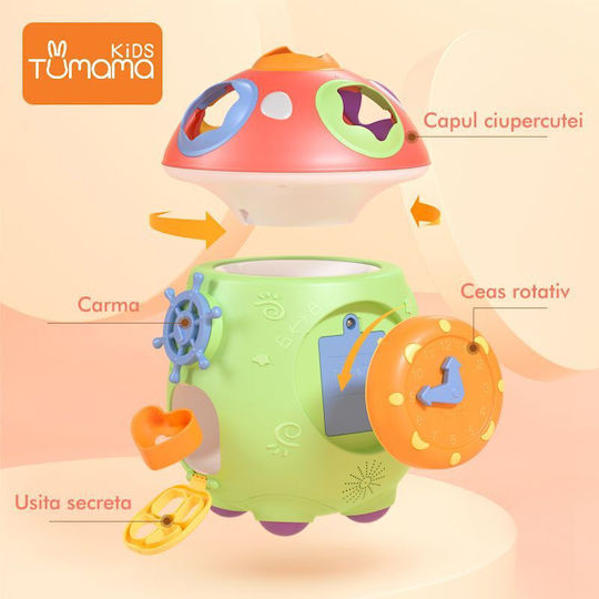 Tumama Kids Jucărie de Sortare a Formelor cu Muzică, Lumină și Sunete pentru 18++ Luni