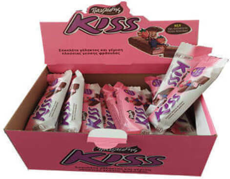 Παυλιδη Kiss 25x27 5gr Γαλα & Φραουλα