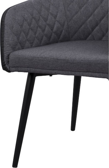 Charles Stühle Speisesaal Dark Grey 2Stück 57x63x83cm