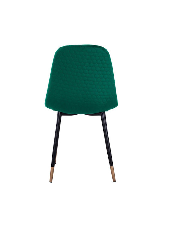Lucille Dining Room Velvet Chair Green 45x56x81cm 4pcs