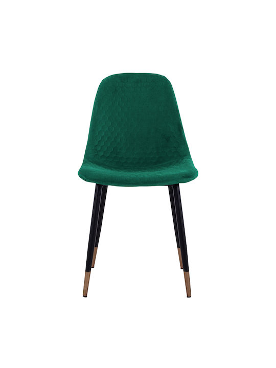 Lucille Dining Room Velvet Chair Green 45x56x81cm 4pcs