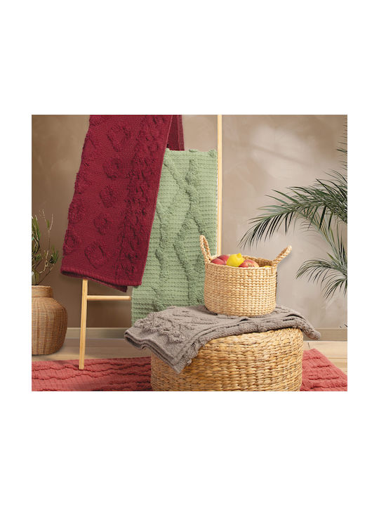 Nef-Nef Homeware Houlio Teppich Rechteckig Synthetisch,Polyester/Cotton/Leather Green