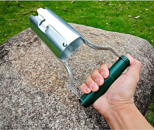 Transplantator Agricol Cilindric Flippy Oțel Plastic Diametru 6 Cm Mâner Flexibil 23 X 6 X 13 Cm Verde