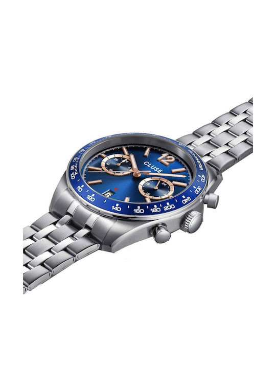 Cluse Aravis Men's Watch Battery with Silver Metal Bracelet