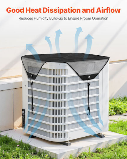 Vevor 910x910 Mm Air Conditioner Cover Mesh Defender Tear-resistant Outdoor