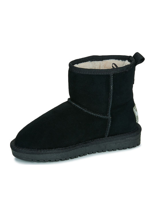 Diss Suede Kinderstiefeletten Schwarz