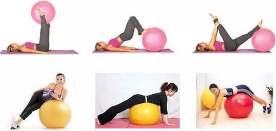 Μπάλα Pilates 65cm σε Κόκκινο Χρώμα