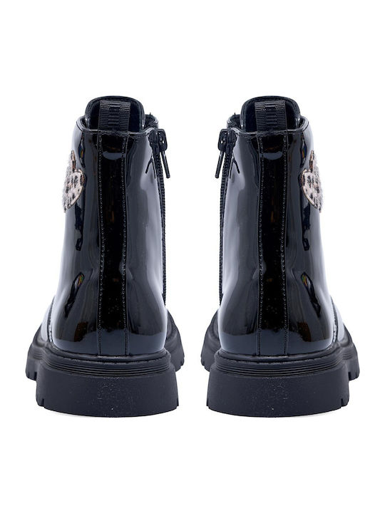 Kids Boots with Zipper Black
