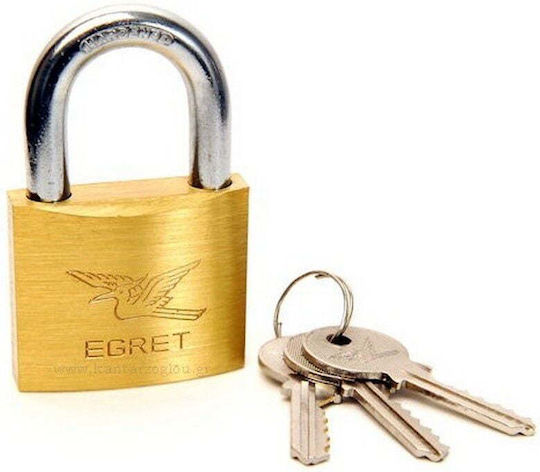 Egret Brass Slim Padlock 30mm