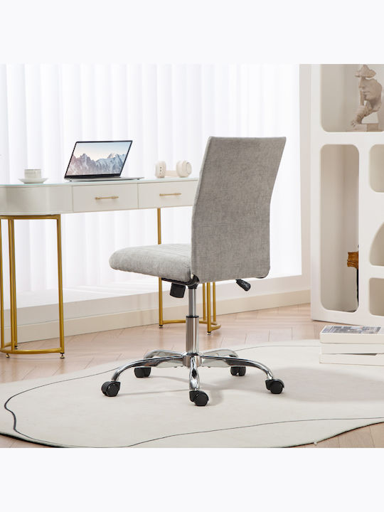 HomCom Office Chair With Adjustable Arms Grey