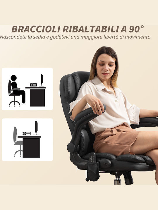 HomCom HomCom Bürostuhl Mit Einstellbaren Armen Schwarz