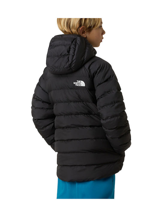 Kids' Sports Jacket Double Sided with Hood Black Reversible Perrito