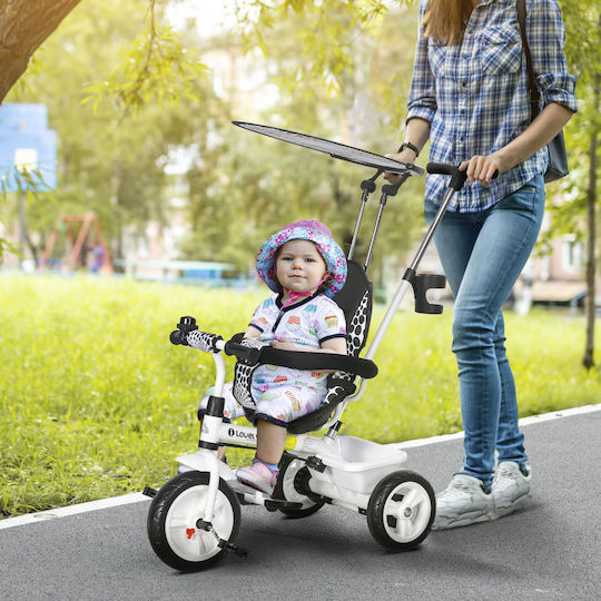 HomCom Foldable and Convertible Kids Tricycle for 1-5 Years White