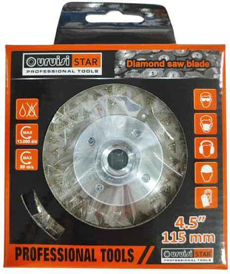Uruisi Star Disc de Tăiere și Șlefuire cu Diamant 4.5" 115mm Lamă de Fierăstrău cu Diamant