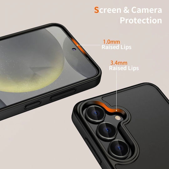 Tech-Protect Magmat Umschlag Rückseite Silikon / Kunststoff Schwarz (Motorola Moto G86 5G)