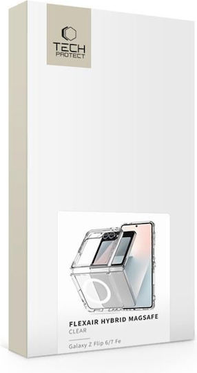 Tech-Protect Flexair Hybrid Book Silicone / Plastic Transparent (Galaxy Z Flip6 / Z Flip7 FE)
