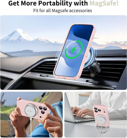 Tech-protect Silicone Magsafe Iphone 17 Pro Pink Pearl