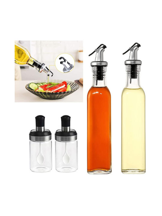 Öl- & Essigspender-Set Spray aus Edelstahl 500ml