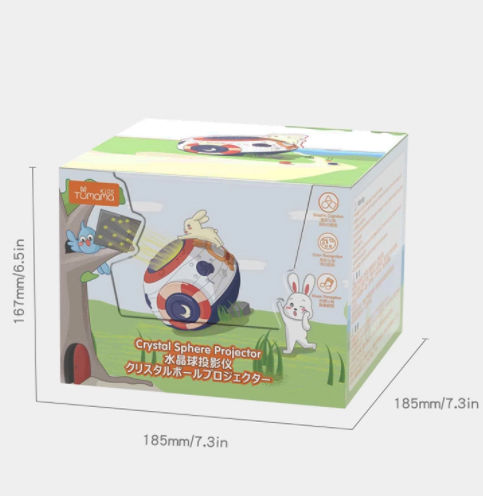 Tumama Kids Lampă de proiecție pentru copii cu Proiecție de Stele Multicolor 18x14cm
