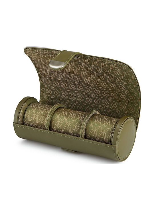 Wolf Earth Triple Watch Roll Olive